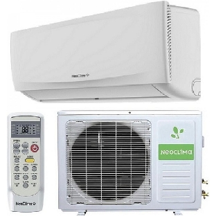 Кондиционер сплит-система Neoclima NS/NU-HAX28R 28000 BTU, 80 м², 37/48 дБ, охлаждение, обогрев, осушение, белый