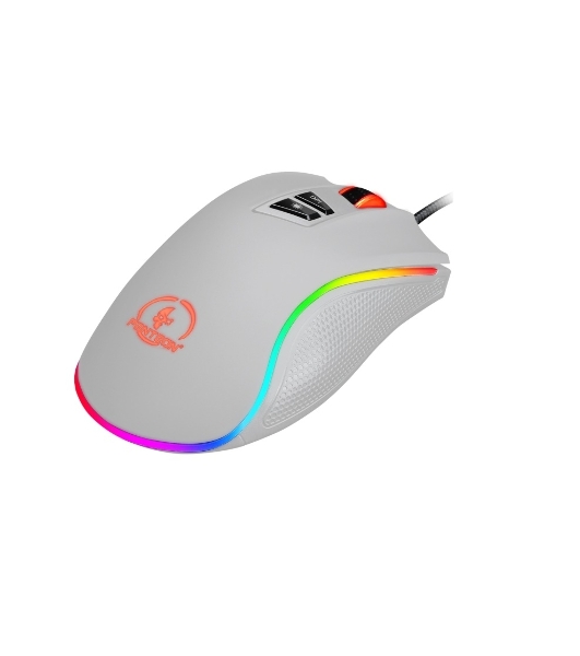 Мышь проводная Jet.A Panteon PS88 белый, 6200 dpi, USB, кнопки - 9