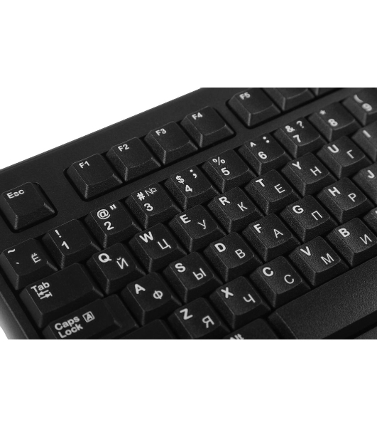 Клавиатура проводная Logitech K120 for business, USB черный (неоригинальная гравировка)