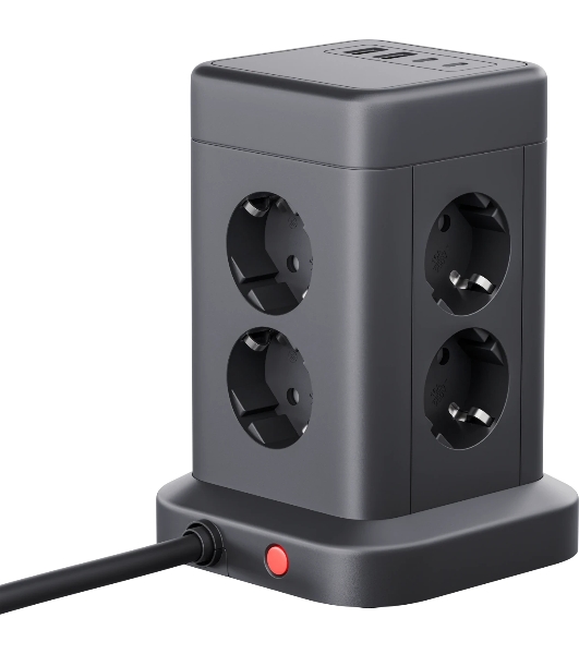 Сетевой фильтр Defender ILS 453 (3 м, 8 розеток, 2USB-A, 2USB-C)