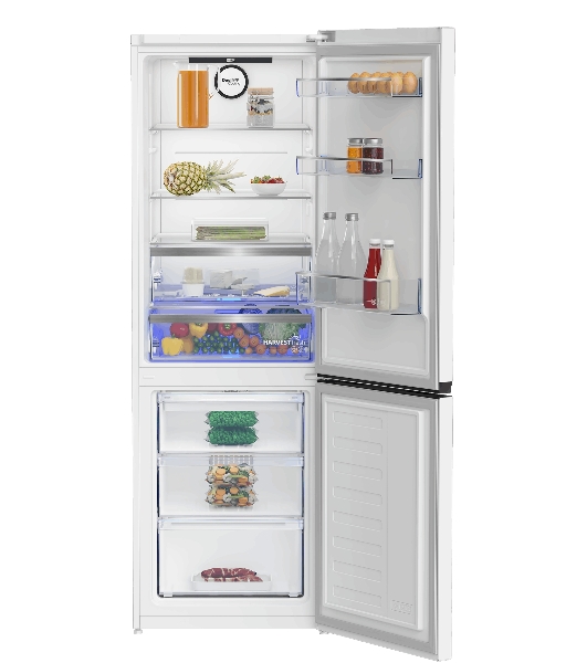 Холодильник Beko B5RCNK366HDW белый двухкамерный 368л морозилка снизу, No Frost