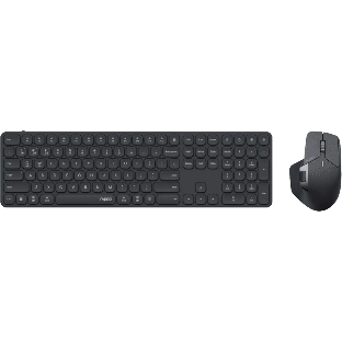 Комплект клавиатура+мышь Rapoo 9560M беспроводной, USB, 1600 DPI, чёрный