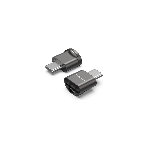 Кард-ридер Vention CLMH0/серый/OTG USB 2.0 CM/MicroSD/USB Type-C/металл, фото 1