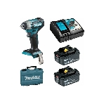 Гайковерт акк MAKITA DTW180RFE б\щет, 18В, 2x3Ач, Li-ion, 3600у\м, 180Нм, квадрат 3\8', фото3