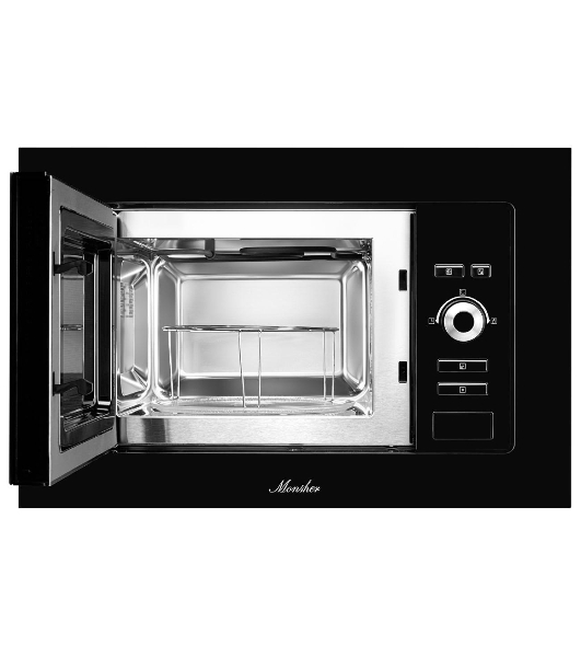 Встраиваемая микроволновая печь Monsher MMH 201 B, 59.3х38.5х31.3 см, мощность микроволновой печи 800-1250 Вт, мощность гриля 1000 Вт, 5 уровней мощности, электронное управление, многофункциональный дисплей, режим Микроволны/Гриль/Комби, автоменю8 программ, блокировка от детей, быстрый пуск, Принадлежности: высокая решетка для гриля, поворотный стол 245 мм, объем 20 л, : черный/стекло
