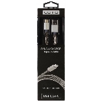 КабельQumo Type-С кабель, 1м, USB 3.0, 5В, 3А, 15Вт, металлическая оплетка, металлический коннектор, серебряный, фото2