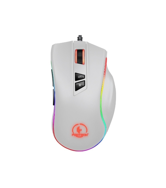 Мышь проводная Jet.A Panteon PS88 белый, 6200 dpi, USB, кнопки - 9