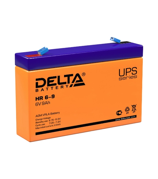 Батарея для ИБП Delta HR 6-9 (634W) (6V, 9Ah)