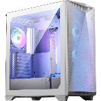 Компьютерный корпус MSI MPG GUNGNIR 300R AIRFLOW White, Midi Tower, EATX,2xUSB 3.2 Gen 1, 1xUSB 3.2 Gen2 Type-C,4x120мм PWM ARGb Fan, ARGb+PWM Control Board, Tempered Glass Window, фото 1