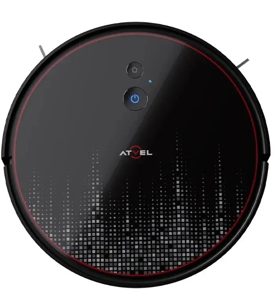 Робот-пылесос Atvel R80 Base черный, 2600 мА*ч Li-Ion, уборка влажная/сухая, пылесборник контейнер 0.34 л