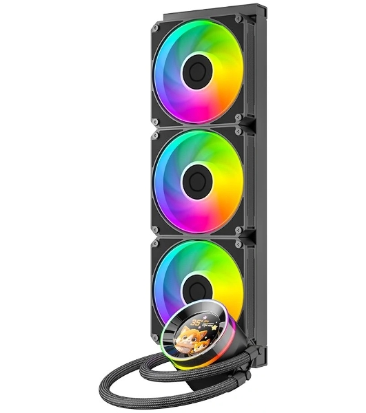 Система водяного охлаждения ID-Cooling SL360 V2 ARGB черный, алюминий/медь, 2500 об/мин, 31 дБ, 4 pin, 350 Вт
