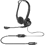 Гарнитура Logitech PC Headset 960 Stereo чёрный, проводная, USB, фото4