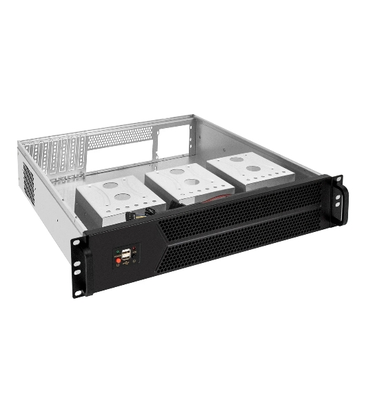 Серверный корпус ExeGate Pro 2U450-06 (RM 19', высота 2U, глубина 450, БП 1U-900ADS, 2*USB)