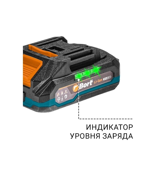 Дрель-шуруповерт Bort BAB-21S, 18 В, 2 Ач, 50 Нм, бесщеточный