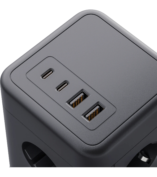 Сетевой фильтр Defender ILS 453 (3 м, 8 розеток, 2USB-A, 2USB-C)