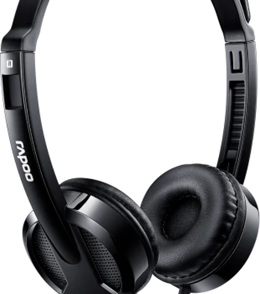 Гарнитура Rapoo H120 чёрный, проводная, USB