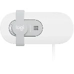 Веб-камера Logitech BRIO 100 1920x1080, 30 кадр/с, USB, микрофон, шторка приватности, крепление на мониторе, белый, фото2