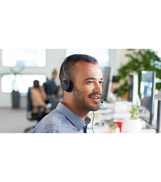 Гарнитура Logitech PC Headset 960 Stereo чёрный, проводная, USB