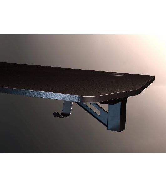 Стол игровой Cactus CS-GMD-BK-RGb столешница МДФ, черный каркас черный 136x60x75 см