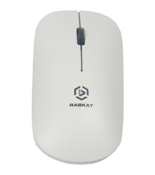 Мышь беспроводная Raskat M003WR белый, 2400 dpi, радиоканал, Bluetooth, USB, кнопки - 3