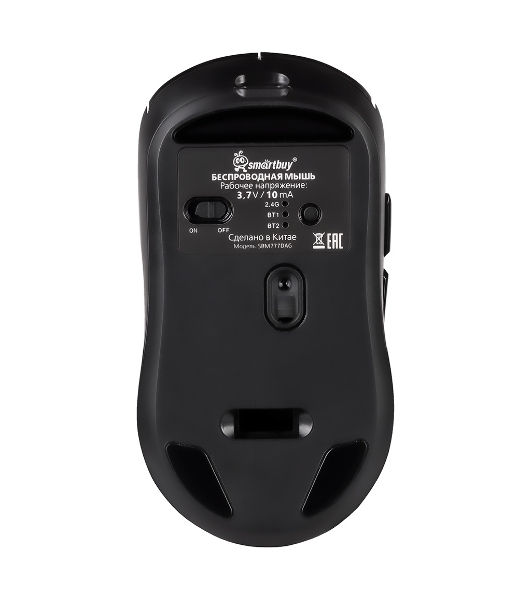 Мышь игровая беспроводная Dual BT+USB с зарядкой Smartbuy X7 черная (SBM777DAG) /40.  '