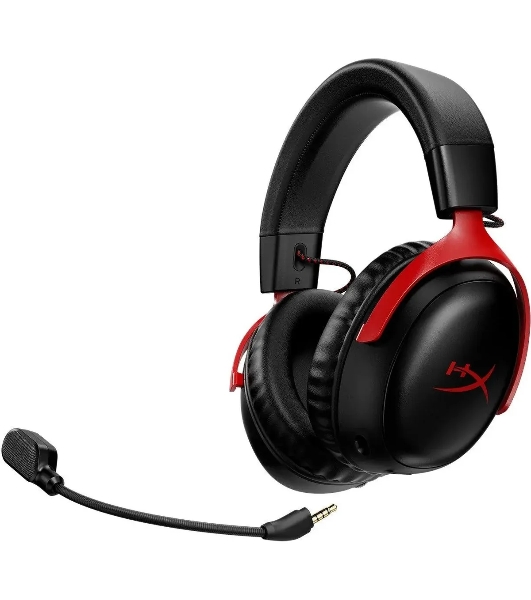 Гарнитура HyperX Cloud III чёрный-красный, проводная, 3.5 мм