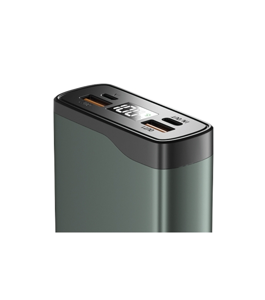 Портативный аккумулятор OLMIO QL-20, 20000mAh, 22.5W, QuickCharge3.0/PowerDelivery, LCD, серый