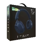 Беспроводные/проводные наушники MORE CHOICE HW55 темно-синий, накладные, Bluetooth + проводной, до 12 ч, фото3