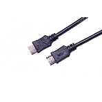 Кабель HDMI C-HM-HM-1.8M Wize, 1.8 м, v.2.0, 19M/19M, позол.разъемы, экран, черный, пакет, фото 1