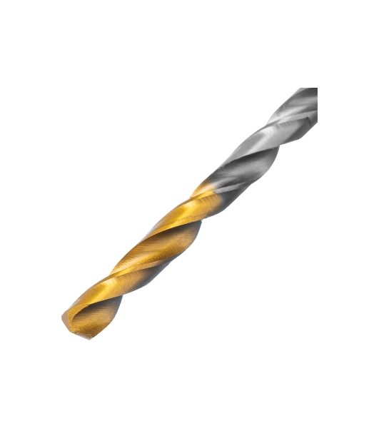 Сверло спиральное по металлу Denzel 4,5 x 80 мм, Р6М5, Golden Tip