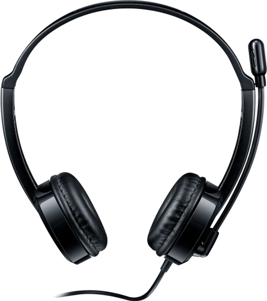 Гарнитура Rapoo H120 чёрный, проводная, USB