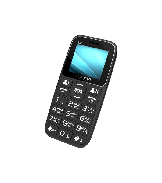 Мобильный телефон Maxvi B110 черный