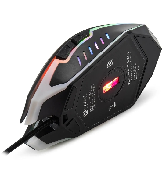 Мышь проводная Oklick 896G черный, 12800 dpi, USB, кнопки - 5