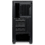 Компьютерный корпус без блока питания Case HSPD M740, Mesh Mid Tower, черный, TG, 0.6 SPCC, no fans, E-ATX, ATX, mATX, mITX, 170/400/200мм, 4x2.5', 2x3.5', 7xPCI, 1xUSB-A 3.0, 1xUSB-C 3.0, 460x218x450мм, фото4