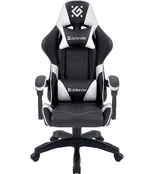 Кресло игровое Defender Companion черный/белый, класс 3, металл, PU