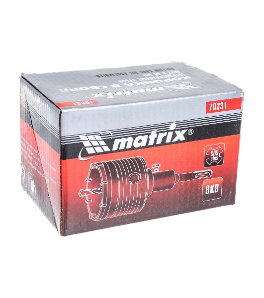Коронка в сборе Matrix М22 x 80 мм, SDS PLUS