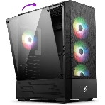 Компьютерный корпус MSI MAG FORGE 112R 2xUSB 3.0, 4x120мм ARGb Fan, ARGb Control Board, Tempered Glass Window, Brown Box (949679), фото2