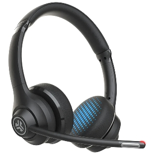 Гарнитура JLab Work Wireless Headset Gen 2 чёрный, беспроводная, Bluetooth/USB-C, до 45 ч, микрофон с шумоподавлением