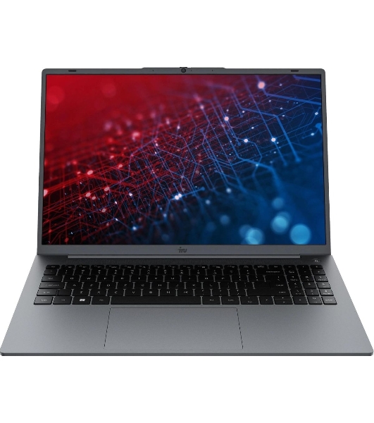 Ноутбук IRU Tactio 16ALB Core i3 1215U 16Gb SSD512Gb Intel UHD Graphics 16' IPS FHD (1920x1080) Windows 11 Pro grey WiFi BT Cam 4830mAh (2110203)
