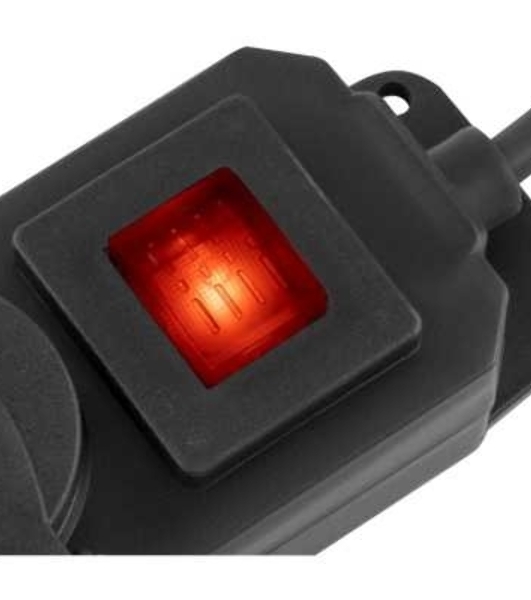 Сетевой фильтр Buro 400MDP-3-B 3 м, 4 розетки, черный, коробка