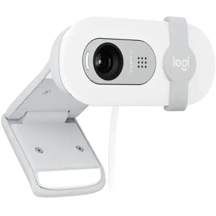 Веб-камера Logitech BRIO 100 1920x1080, 30 кадр/с, USB, микрофон, шторка приватности, крепление на мониторе, белый