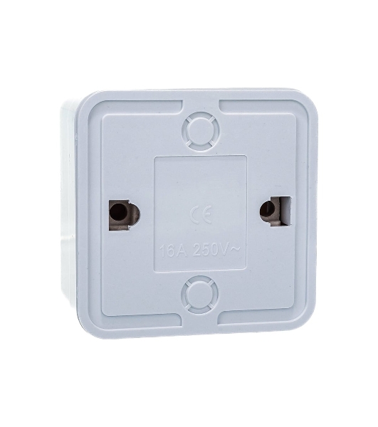 Розетка 1-м BOLLETO с заземл. накл. 7028 белый ASD/IN HOME 4680005959792