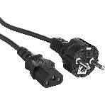 Шнур сетевой Rexant СЕЕ 7/7 (Schuko) – IEC 320 C13 3x0,75мм², длина 3м, фото 1