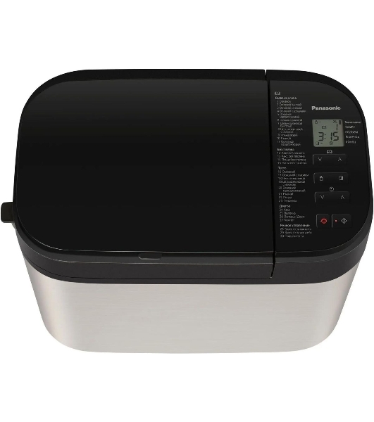 Хлебопечка Panasonic SD-YR2550STS серебристый/черный, 550 Вт, 1.1 кг, 30 программ