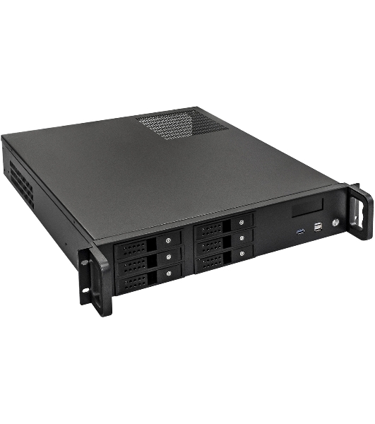 Серверный корпус ExeGate Pro 2U480-HS06 (RM 19', высота 2U, глубина 480, БП 1000ADS, 6xHotSwap, USB)