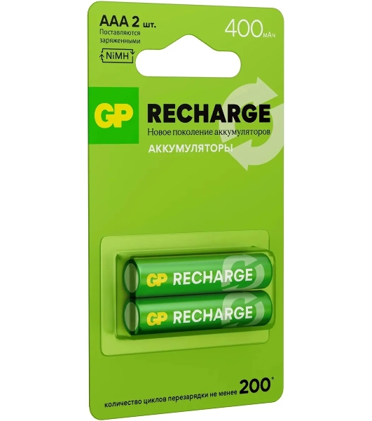 Аккумулятор GP Smart Energy 40AAAHCV-2CRSBC2 AAA NiMH 400mAh (2шт)