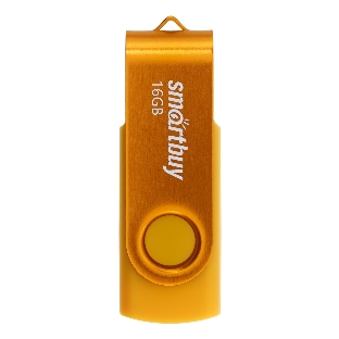 Флешка USB Smartbuy Twist Yellow (SB016GB2TWY), 16Gb, USB 2.0, R/W 15/7, желтый