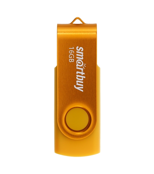 Флешка USB Smartbuy Twist Yellow (SB016GB2TWY), 16Gb, USB 2.0, R/W 15/7, желтый