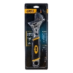 Разводной ключ Deli DL30108 8' Длина 200 мм. Высокоуглеродистая сталь + TPR (обрезиненная ручка). Максимальный размер отверстия: 28 мм., фото3