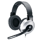 Гарнитура Genius HS-05A серый-чёрный, проводная, 3.5 мм, фото 1